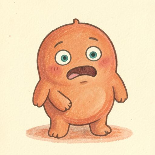 Silly goofball character illustration